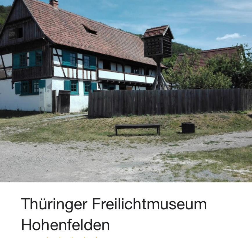 Delux Ferienwohnung am Ilmradweg und Kunstgalerie Kranichfeld Exterior foto